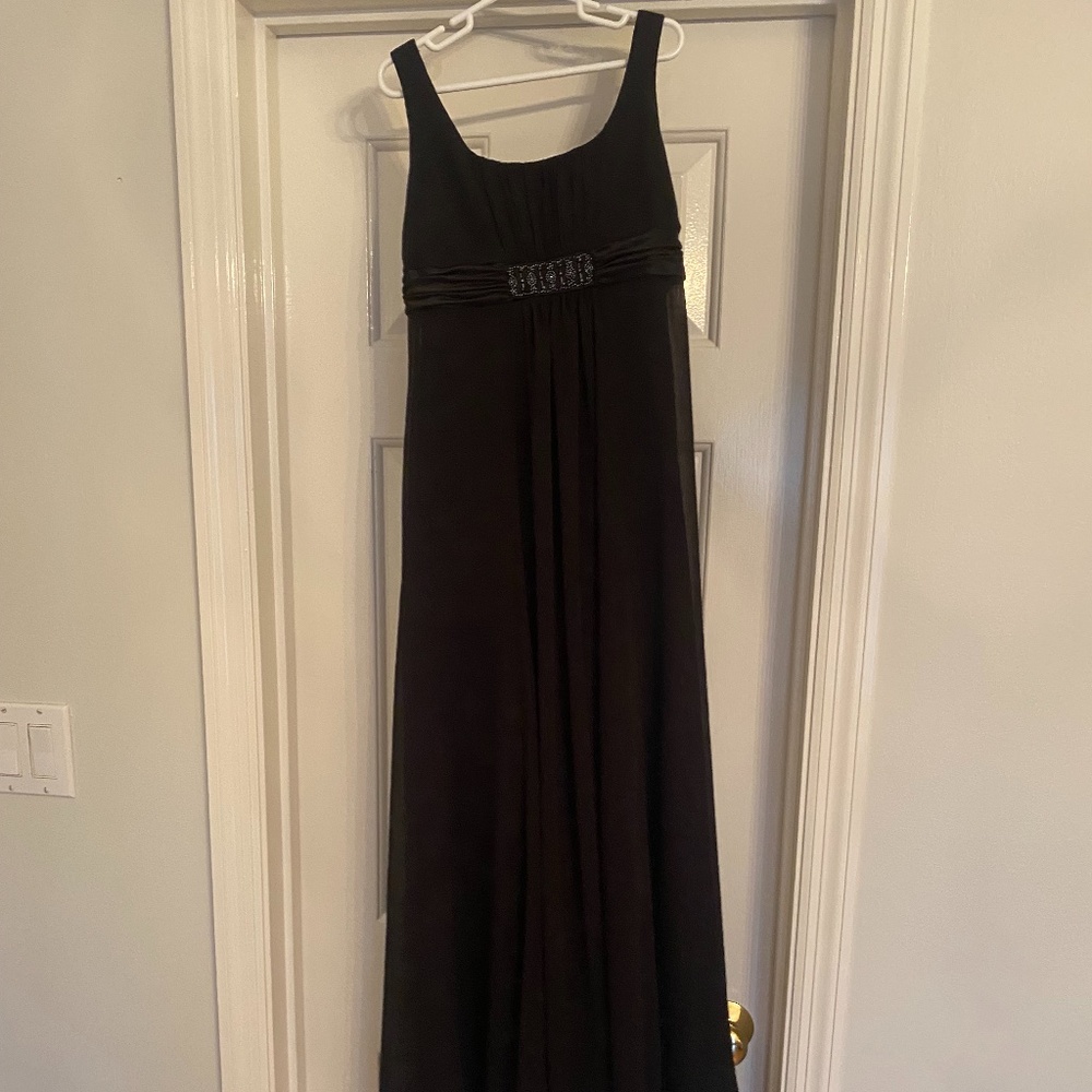David's Bridal Black Junior Bridesmaids Dress (2 of 2)